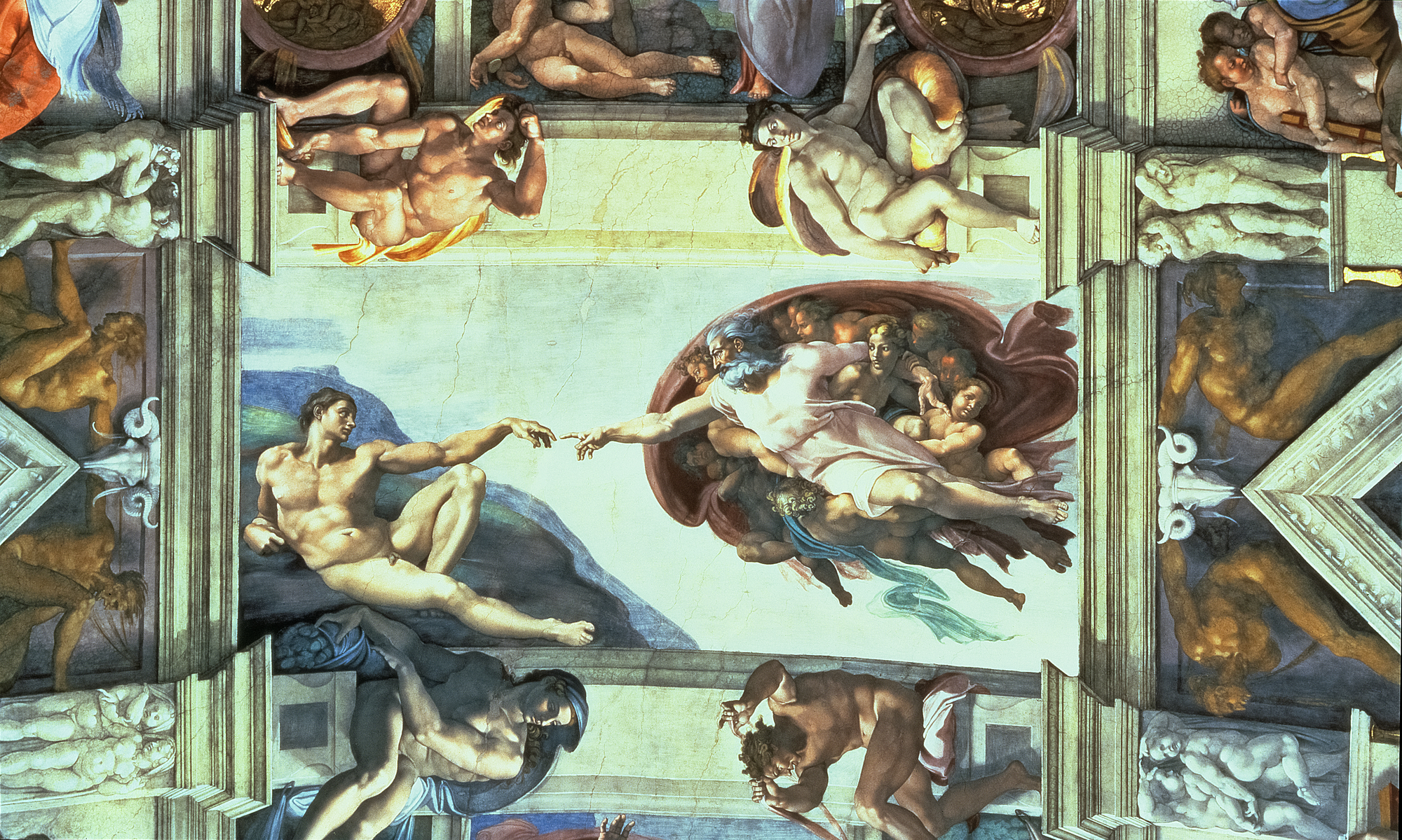 Sistine Chapel Ceiling Creation Of Adam Mural Wallsauce Ca