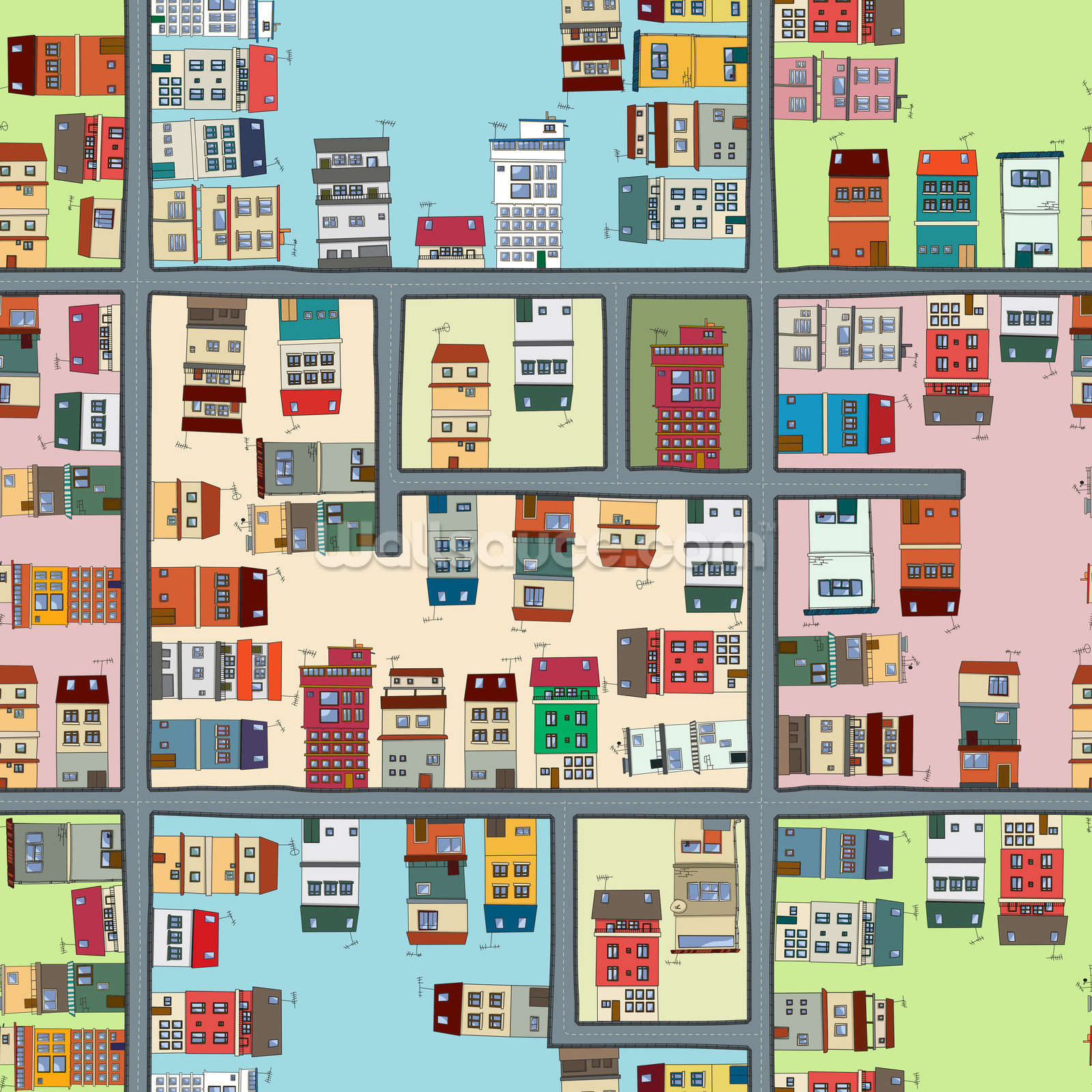 62511433seamless Map Of City 