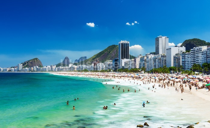 Copacabana Beach Wallpaper Mural | Wallsauce UK