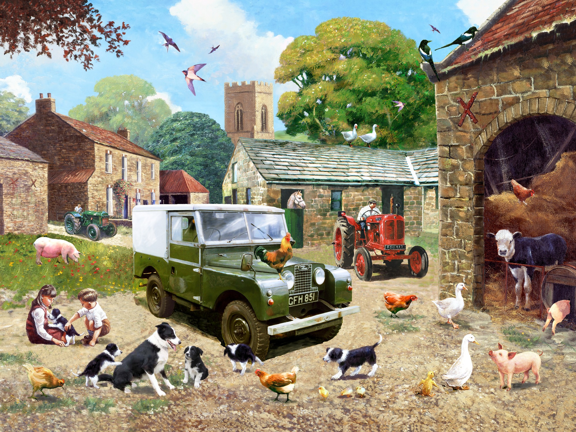 Down On The Farm Wall Mural Wallsauce Uk