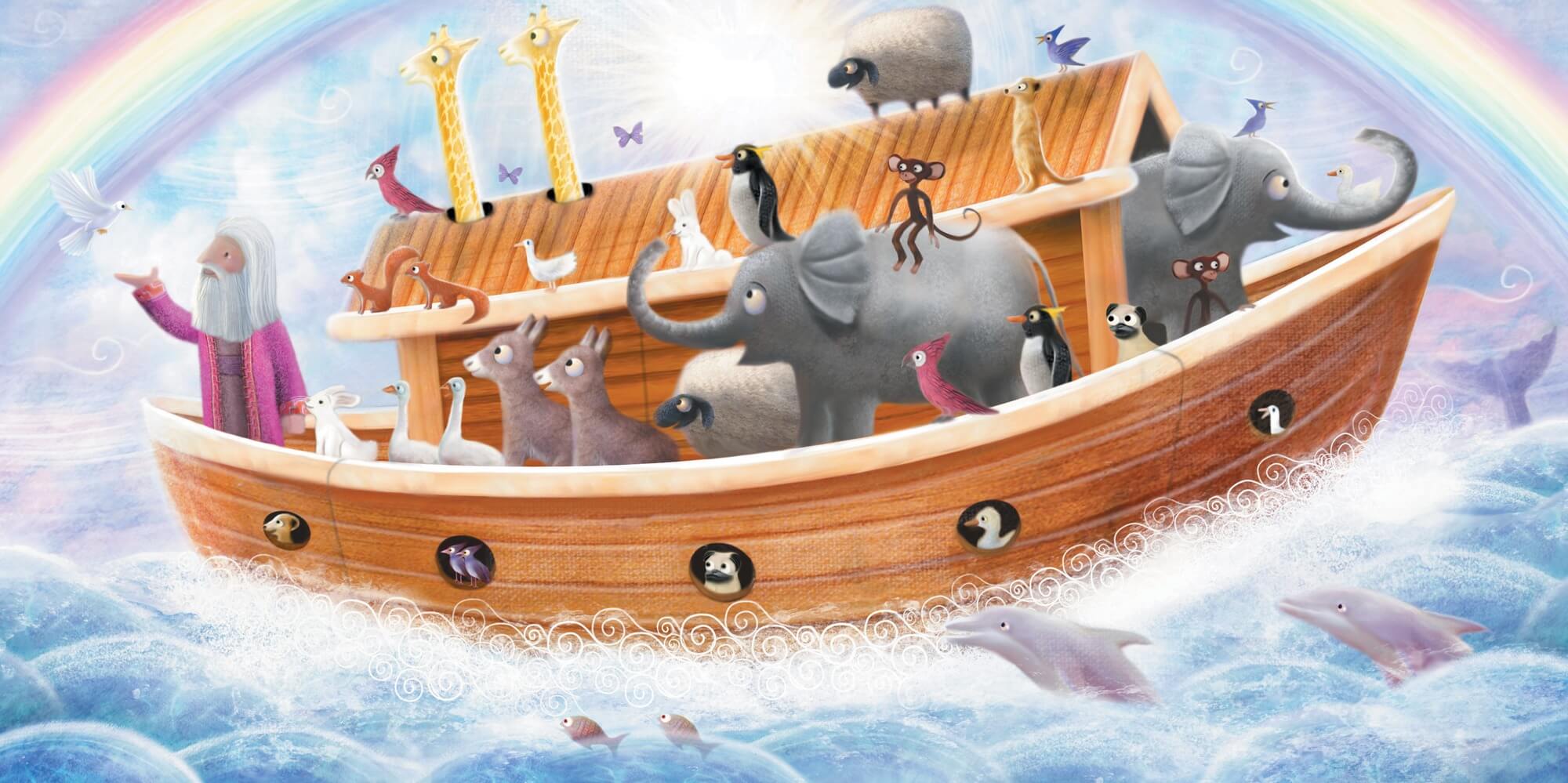 Noah's Ark Wallpaper Mural by Patrick Brooks | Wallsauce US