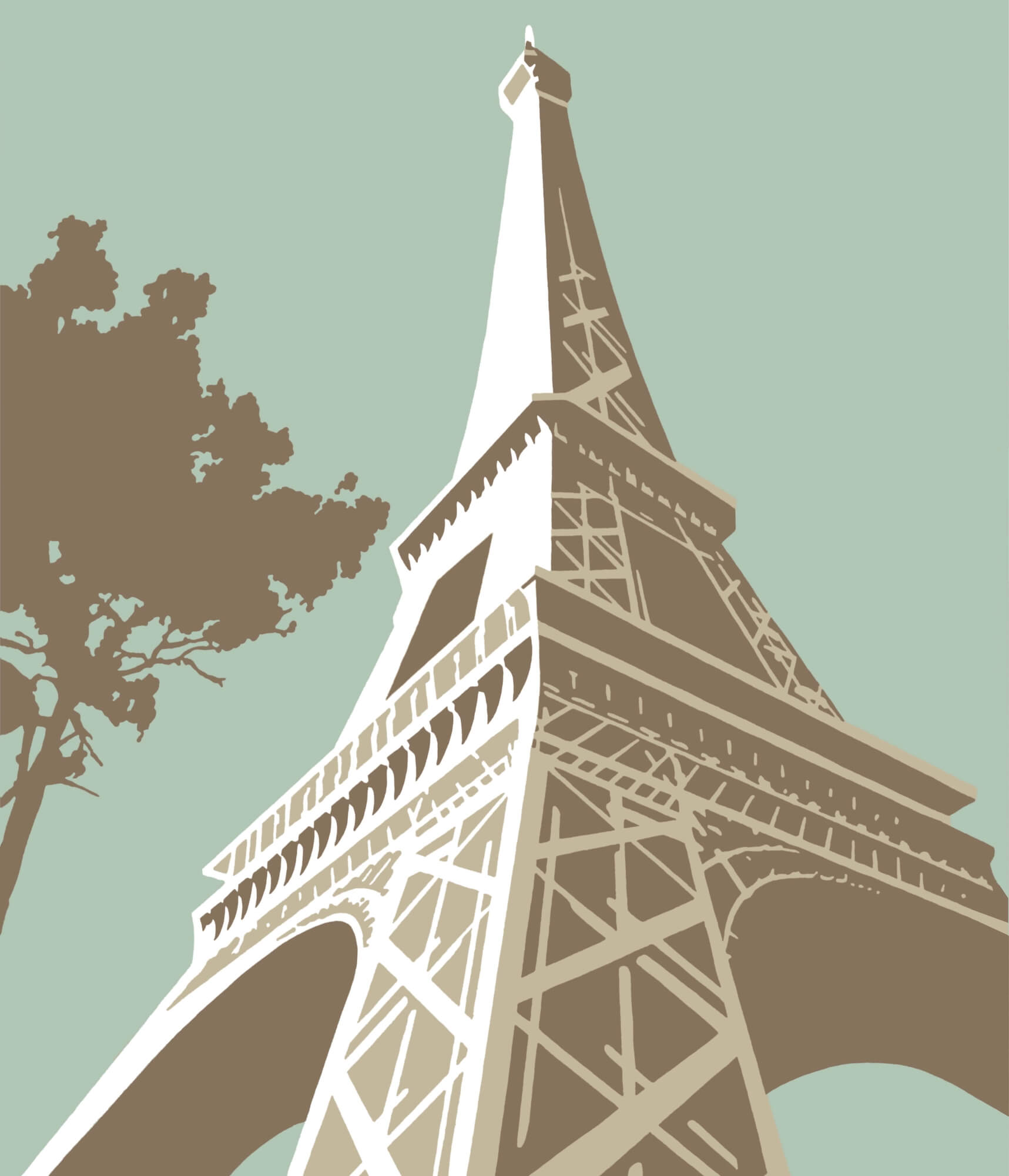 Eiffel Tower Wall Mural & Eiffel Tower Wallpaper | Wallsauce Germany