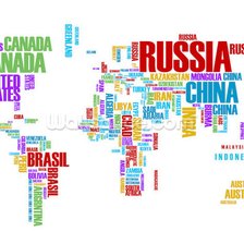 World Map Wallpaper | Map Wall Murals | Wallsauce