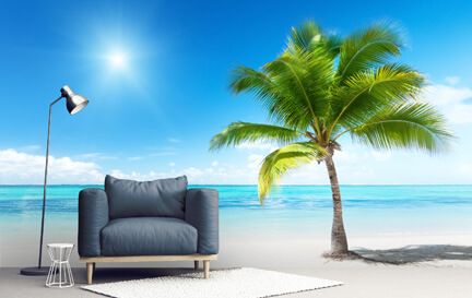 Tropical Beach Wallpaper Wall Murals Wallsauce Us