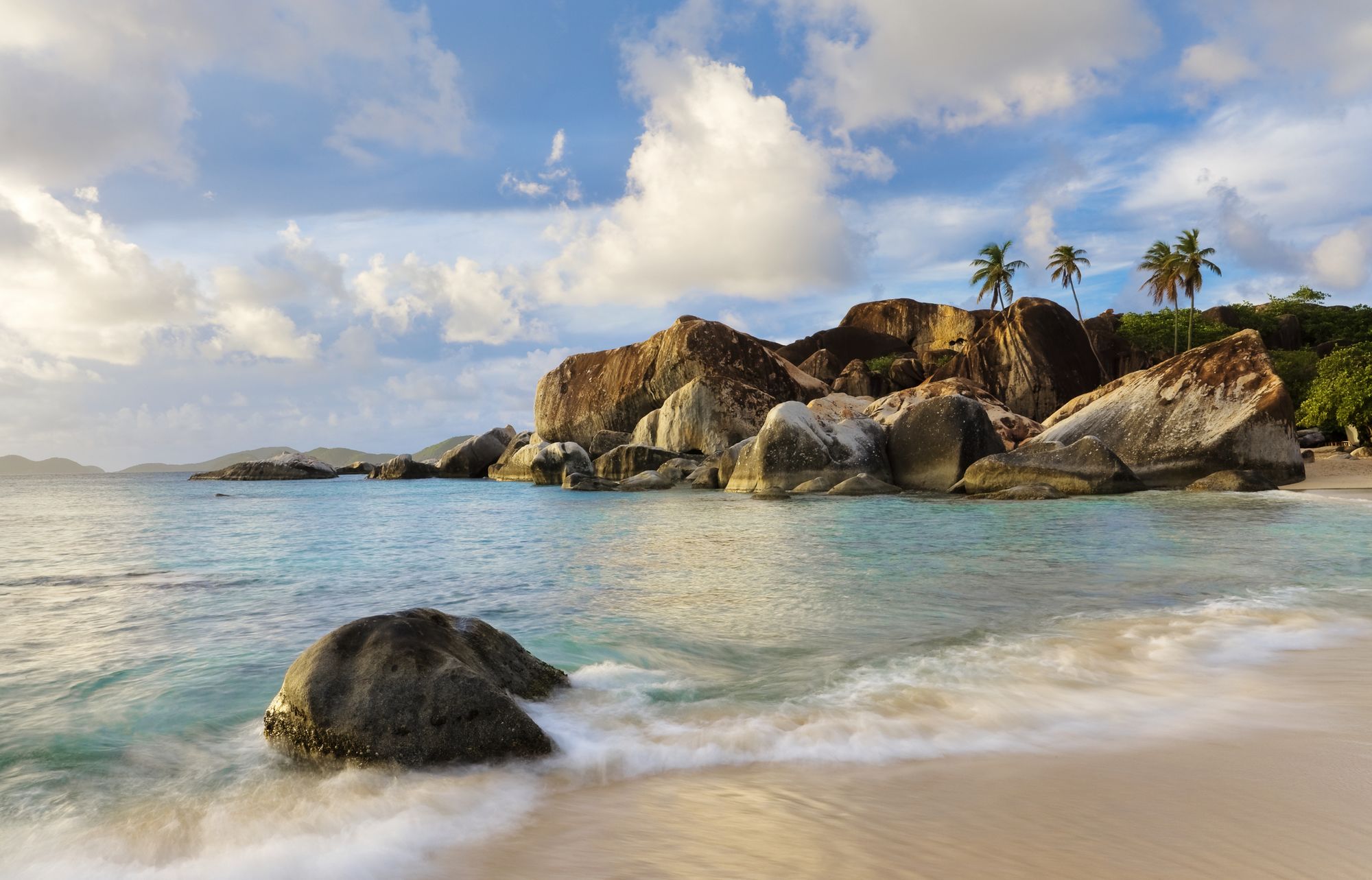 British Virgin Islands, Virgin Gorda, Tropical Beach Seascape Wall ...